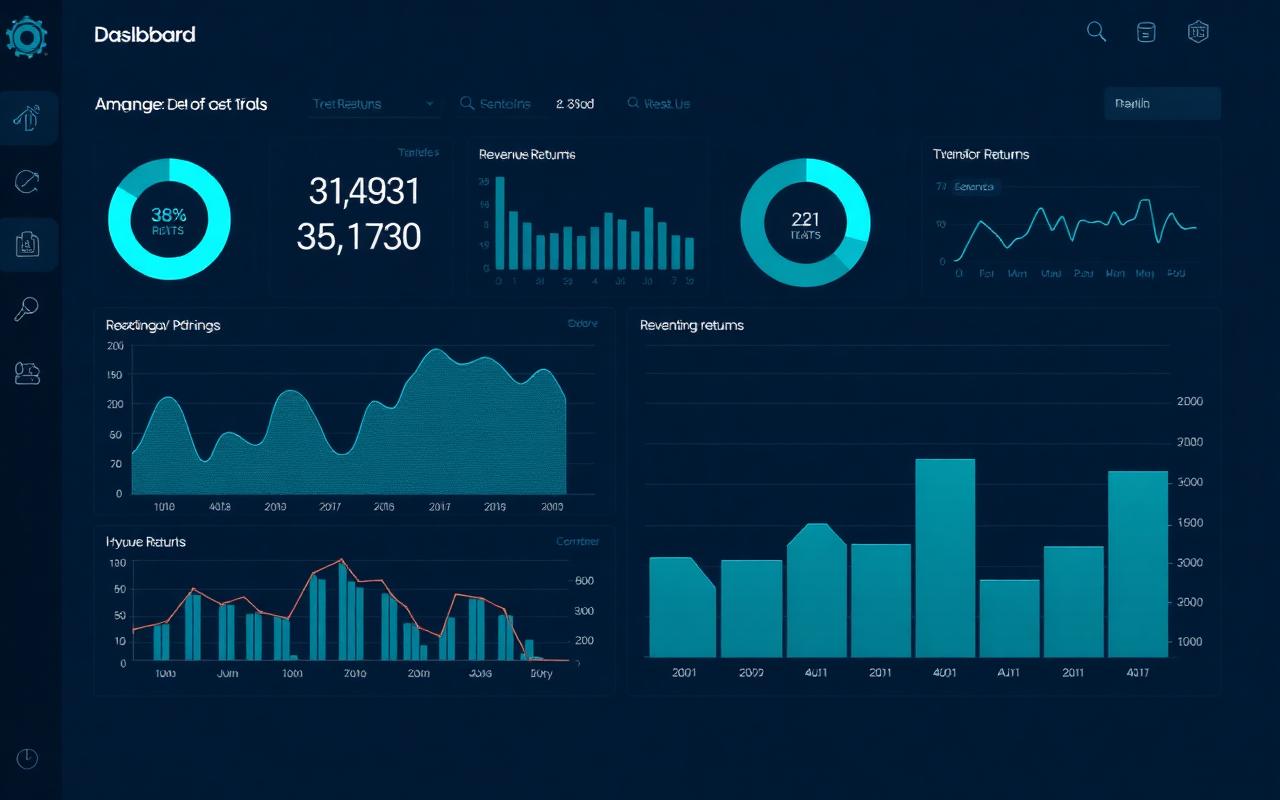 Exemplo de dashboard Reports AI